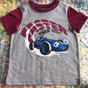 Race car T-shirt with Googly eyes